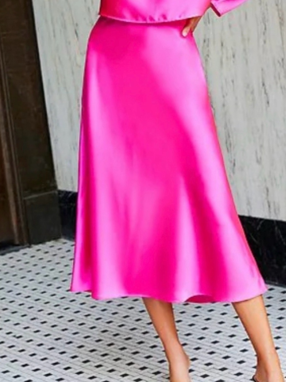 Antonio Melani Size XS/0 Ultra Pink Blyss Blouse and Skirt Set - Picture 6 of 7